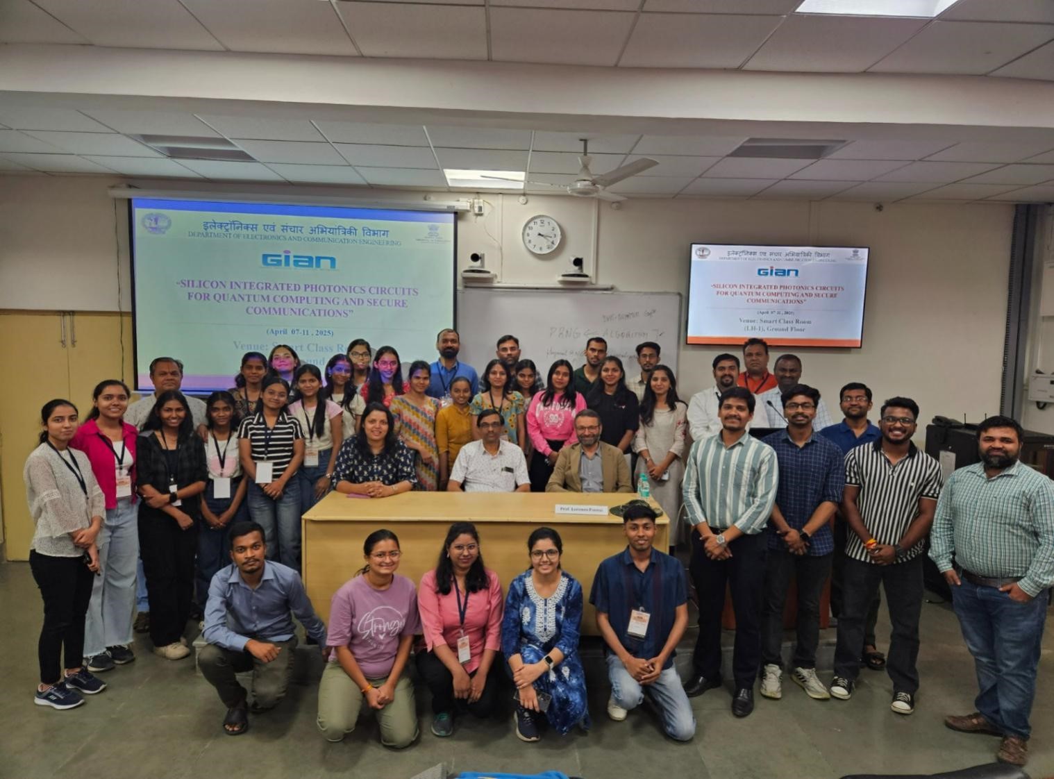 Participation of the Department of Industrial IoT in GIAN Workshop on Silicon Integrated Photonics and Quantum Computing